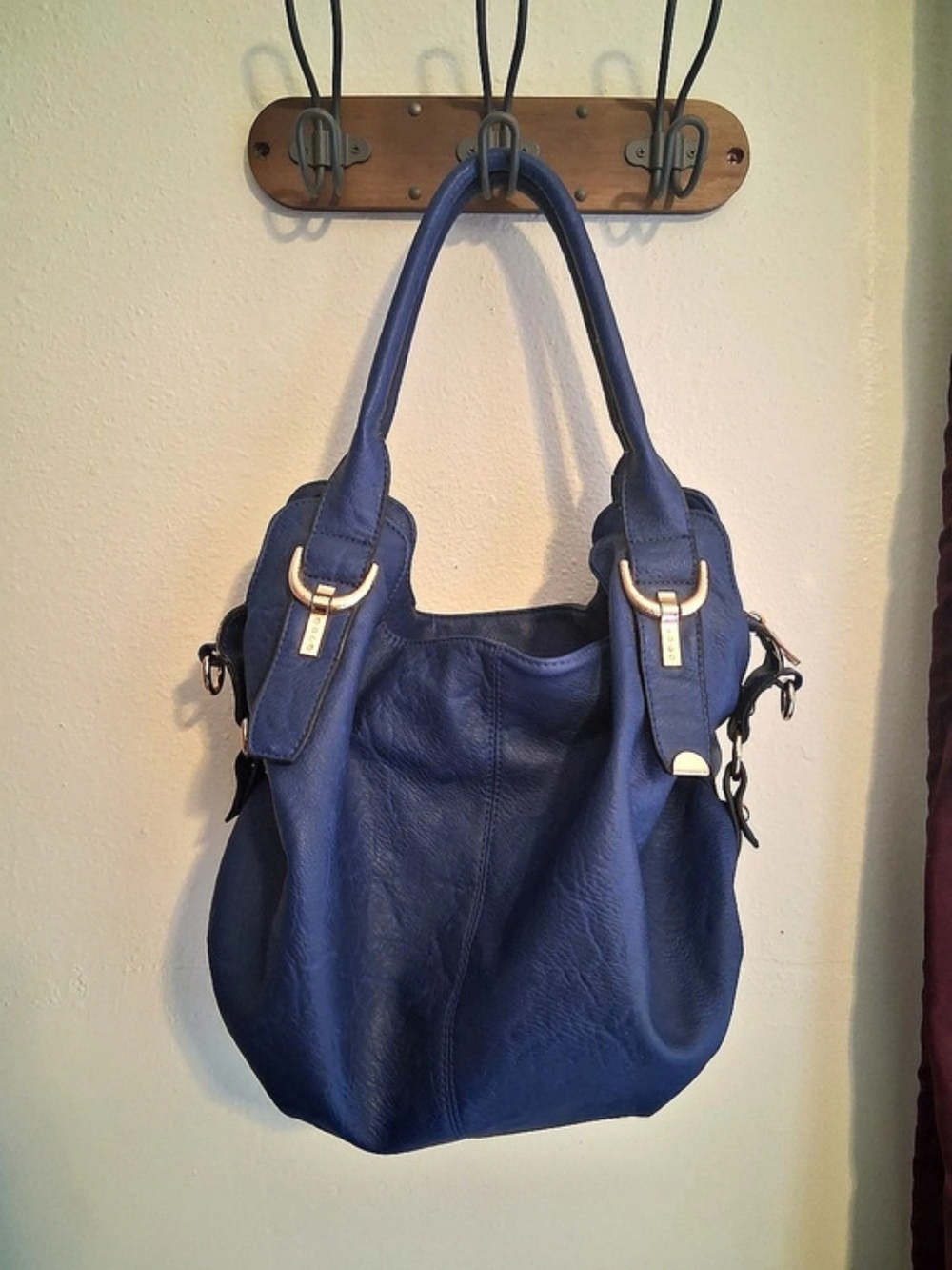 Laurel & Sunset Blue Hobo Bag